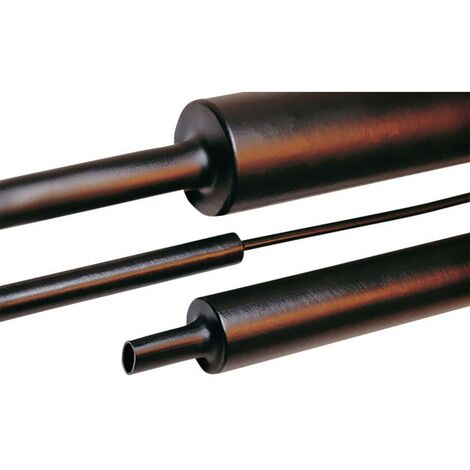 HellermannTyton 323-20190 Gaine thermorétractable avec colle noir 19 mm 6 mm Taux de retreint:4:1 1 m (1/2)