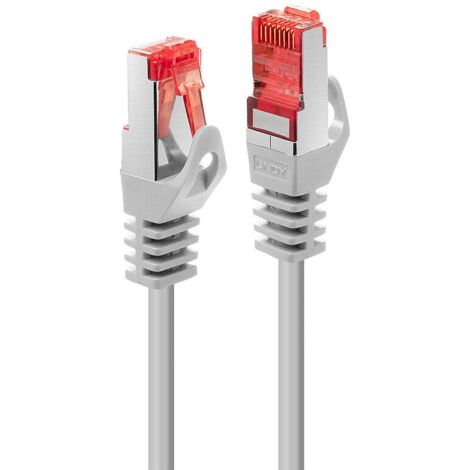 LINDY 47341 RJ45 Câble réseau, câble patch CAT 6 S/FTP 0.50 m gris 1 pc(s)
