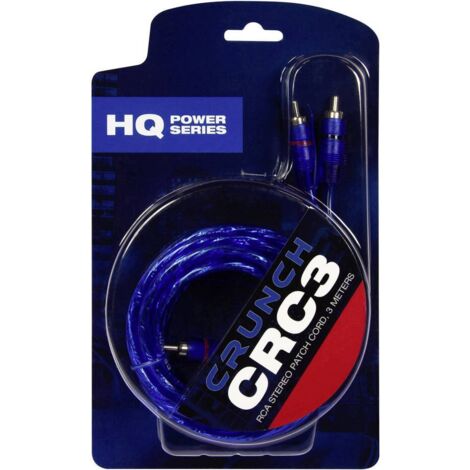 Crunch CRC3 Câble RCA 3.00 m [2x Cinch-RCA mâle - 2x Cinch-RCA mâle] Q910012 (1/3)