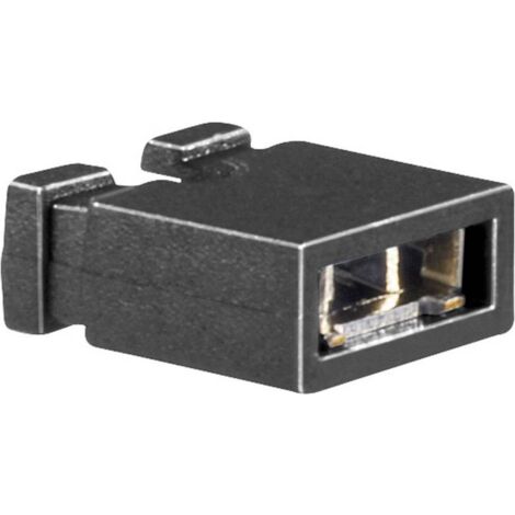 Shunt ouvert BKL Electronic 2604009 Pôle:2 Pas: 2.54 mm noir 100 pc(s) R626311 (1/2)