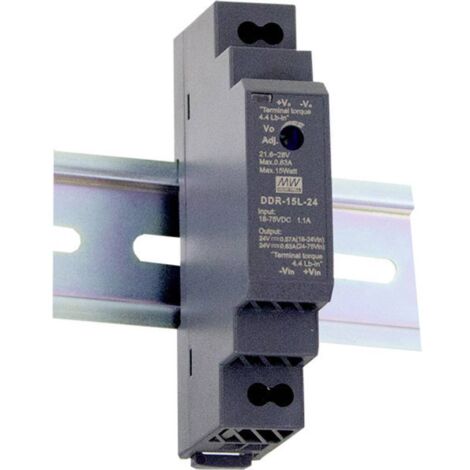 Mean Well DDR-15G-12 Convertisseur CC/CC pour rail (DIN) 12 V/DC 1.25 A 15 W Nbr. de sorties:1 x Contenu 1 pc(s) Q921942