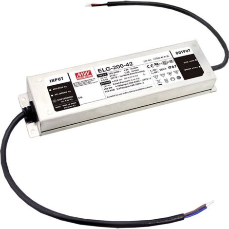 Mean Well ELG-200-48AB-3Y Driver de LED à tension constante 199.68 W 2.08 - 4.16 A 44.8 - 51.2 V/DC fonction dimmeur 3
