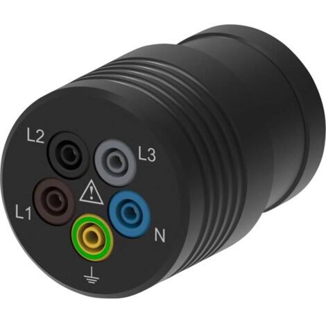 Schützinger SA 8696 Adaptateur de mesure mâle CEE - femelle 4 mm noir Q231012 (1/3)