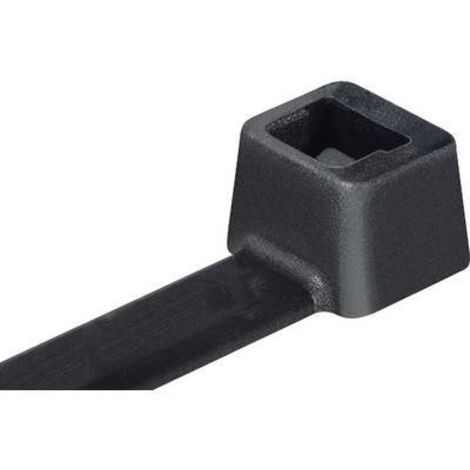 HellermannTyton 138-00025 UB200B-B-PA66-BK Serre-câble 198 mm 3.50 mm noir 100 pc(s) R018631 (1/2)