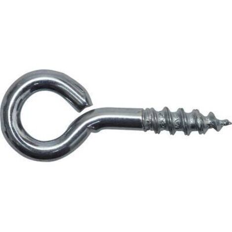 Piton à visser galvanisé 6mm – Acier zingué – Lot de 8 pièces – Pour fixation dans béton armé – SWG - W020151 (1/2)