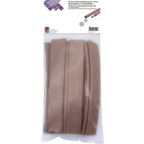 TRU COMPONENTS T1902CA039 Assortiment de gaines thermorétractables marron 12 mm 4 mm Taux de retreint:3:1 15 pc(s) (1/3)