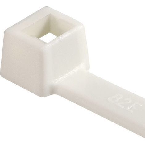 HellermannTyton 111-91819 T18R-PA66V0-WH Serre-câble blanc 100 pc(s) Q217882 (1/2)