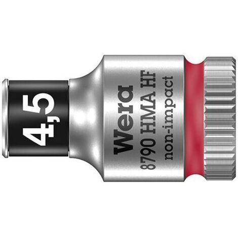 Wera 8790 HMA 05003718001 6 pans extérieurs Douille 4.5 mm 1/4" (6.3 mm) X562321