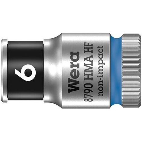 Wera 8790 HMA 05003721001 6 pans extérieurs Douille 6 mm 1/4" (6.3 mm) X562341