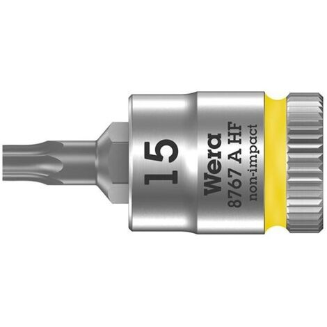 Wera 8767 A 05003363001 6 pans intérieurs (TX) Douille-embout T 15 1/4 (6.3 mm) (1/5)