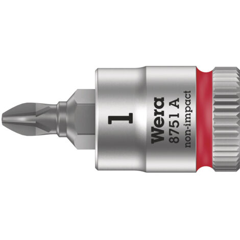Wera 8751 A 05003350001 cruciforme Phillips Douille-embout PH 1 1/4 (6.3 mm) (1/5)