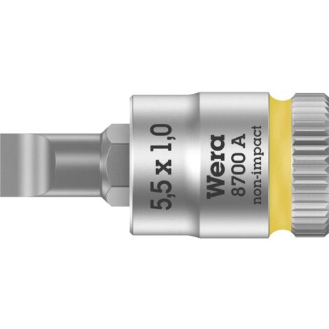 Wera 8700 A FL 05003321001 vis à fente Douille-embout 5.5 mm 1/4 (6.3 mm)
