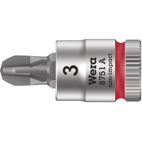 Wera 8751 A 05003352001 cruciforme Phillips Douille-embout PH 3 1/4" (6.3 mm) X561791 (1/5)