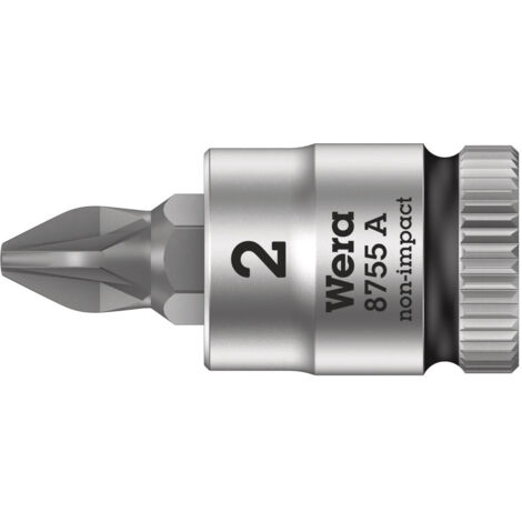 Wera 8755 A 05003354001 vis Pozidriv Douille-embout PZ 2 1/4" (6.3 mm) X561751 (1/5)