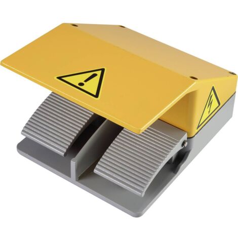 TRU COMPONENTS Interrupteur à pédale 220 V/AC, 380 V/AC 10 A 2 pédales 2 NF (R), 2 NO (T) 1 pc(s) (1/2)