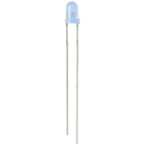 TRU COMPONENTS LED bleu rond 3 mm 2500 mcd 30 ° 20 mA 2.7 V, 3.4 V