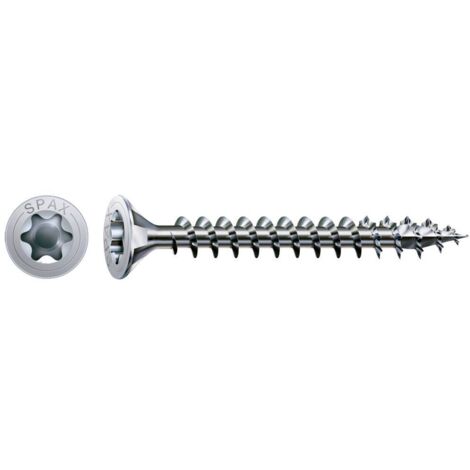 Vis SPAX WIROX Torx - Ø5 x 60 mm - Tête fraisée - Filetage Total Boite de 500 - 1191010500605