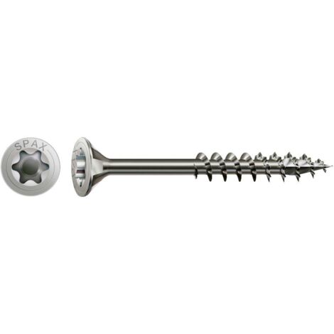 SPAX 0197000600803 Vis à bois 6 mm 80 mm T-STAR plus acier inoxydable A2 100 pc(s) V838083