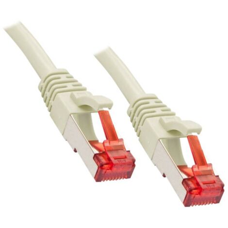 LINDY 47707 RJ45 Câble réseau, câble patch CAT 6 S/FTP 7.50 m gris 1 pc(s)