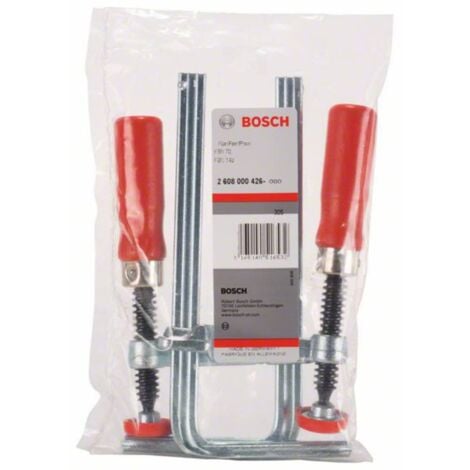 Paire de serre-joints pour scies circulaires portatives, pour FSN 70, FSN 140 Bosch Accessories 2608000426 N/A