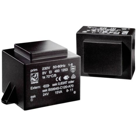Hahn BV EI 481 1307 Transformateur pour circuits imprimés 1 x 230 V 1 x 18 V/AC 10.0 VA C544792 (1/2)