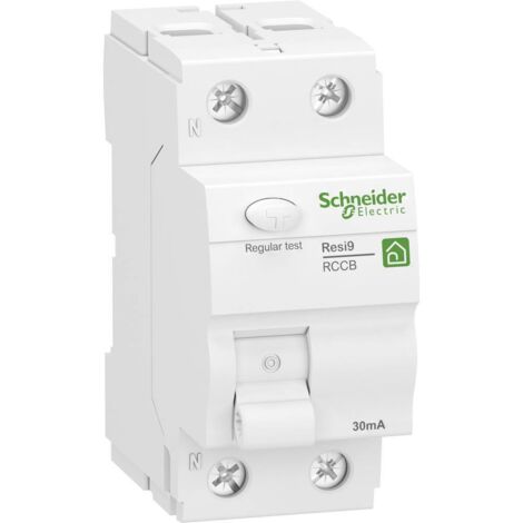Schneider Electric – Disjoncteur différentiel type A 40A 30mA 400V – R9R22440 – 4 pôles pour installations électriques – Protection optimale résidentielle et professionnelle - Q990952
