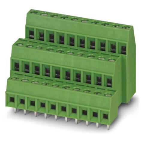 Connecteur Bloc Terminal PCB 5.08mm Vert - 2 à 12 Broches, Montage Traversant, Pour Câbles 14-26 AWG