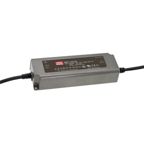 Bloc d'alimentation à découpage LED Driver de LED, Transformateur pour LED à tension constante, à courant constant Mean Well NPF-120-24 120 W (max W202641