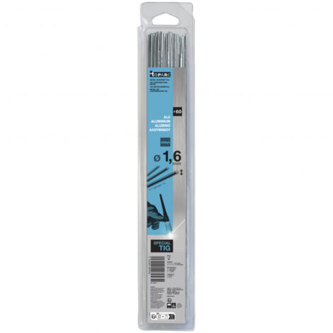 GYS – Baguette TIG AlMg5 1.6 mm x 330 mm – Lot de 60 électrodes – Résistance à la traction 250 MPa – Pour construction marine - V570803 (1/2)