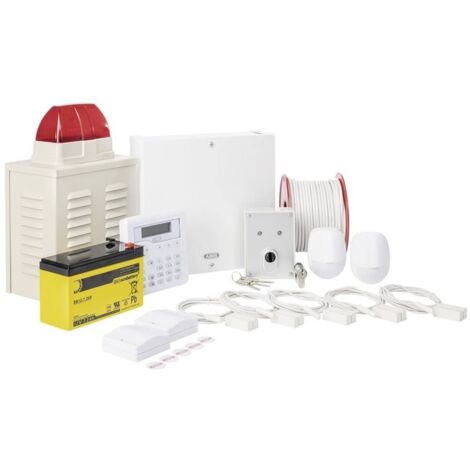 Abus – Système d'alarme filaire 8 zones – AZAA10200 – Protection antisabotage – Sirène intérieure – Pack complet Terxon SX - V162643