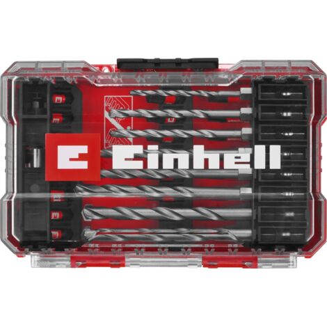 Einhell 108753 33 pièces Assortiment de forets et d'embouts Pierre, Béton, Brique 3 mm, 4 mm, 5 mm, 6 mm, 7 mm, 8 mm, 9 (1/3)