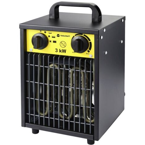 TOOLCRAFT TO-8578335 Radiateur de chantier soufflant 3000 W noir-jaune C301132 (1/5)