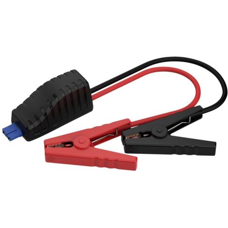 Câble de démarrage 8.37 mm² – Longueur 0.50 m – ABS, PVC – Protection contre inversion de polarité – Compatible avec stations ANSMANN PS600AC, PS2200AC