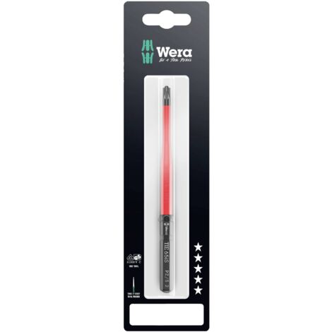 Wera Kraftform Kompakt VDE 65 iS PZ/S  2x157 mm TIE SB pour électricien plus/moins Lame interchangeable 2 mm (1/5)