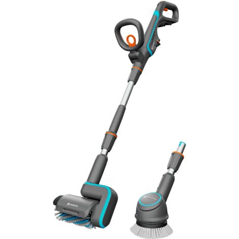 GARDENA Nettoyeur de terrasse AquaBrush 18V / P4A - Universal -Kit prêt-à-l’usage. Surfaces mixtes. (14842-55)