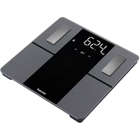 Beurer BF 500 Super Black Edition Carré Noir, Gris Pèse-personne électronique