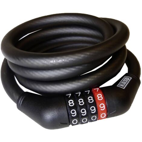 Kasp K4751215D Câble antivol noir fermeture à combinaison R497032 (1/3)