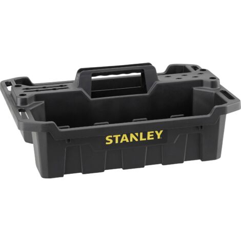 Stanley – Caisse à outils de transport 49,9 x 33,5 x 19,5 cm – Compartiments profonds pour rangement organisé – Polypropylène recyclé – Poignée ergonomique - R717422