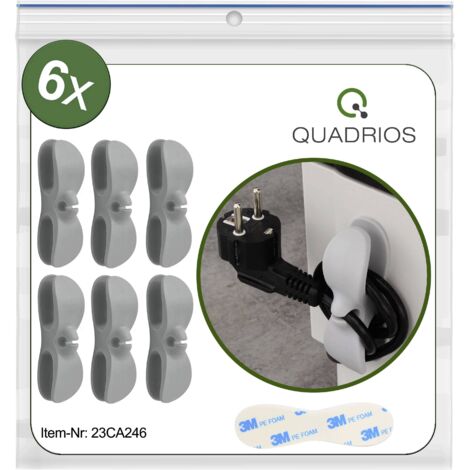Quadrios 23CA246 Support de câble autocollant 23CA246 gris 6 pc(s) V904603 (1/5)