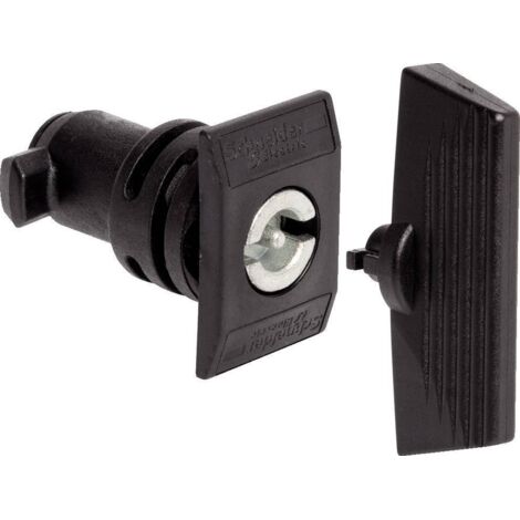 Schneider Electric – Serrure monopoint en applique – NSYCDBPLM – insert double barre 3mm – écusson rectangulaire – 1 pc(s)