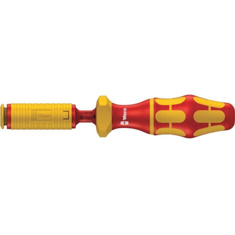 Wera – Tournevis cruciforme VDE 1 pièce – Manche dynamométrique 0,3-1,2 Nm – Tension 1000V – Compatible lames Kraftform Kompakt VDE - C648851