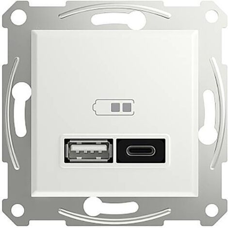 SCHNEIDER ELECTRIC PRISE USB ASFORA BLANC (BRILLANT) EPH2770421D
