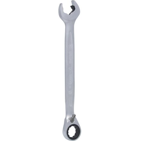 Kstools – Clé mixte à cliquet 18mm – Système réversible – Tête inclinée 15° pour accès restreint – Acier chrome vanadium – Profil FlankTraction