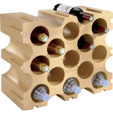 Cubes de bouteilles jusqu'à Ø 92 mm pour 15 bouteilles, Terracotta B229V