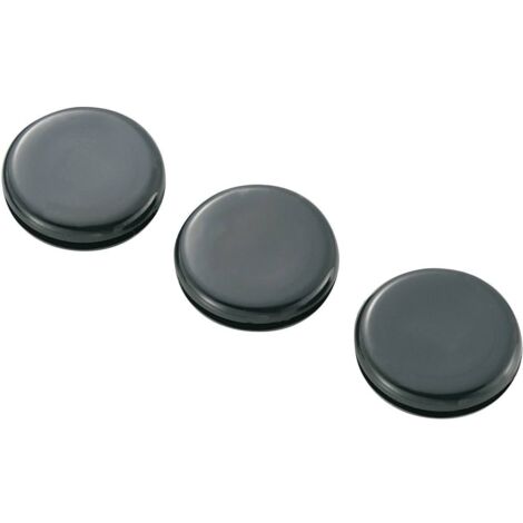 TRU COMPONENTS TC-GMCQR-2015203 Passe-câbles plein(e) Ø max. des bornes 15.5 mm Epaisseur de plaque (maxi) 1.7 mm PVC noir 100 pc(s) D739352 (1/2)