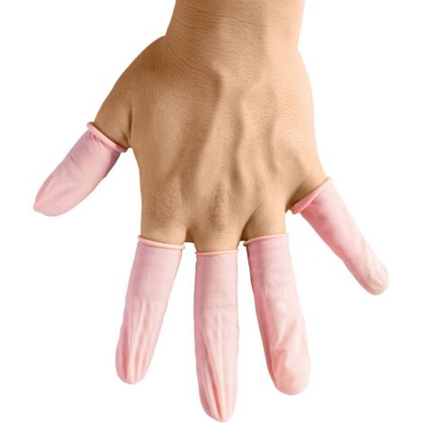 BJZ A-2811 Doigtier antistatique (ESD) antistatique, non poudré Taille du vêtement: M latex R052072 (1/2)