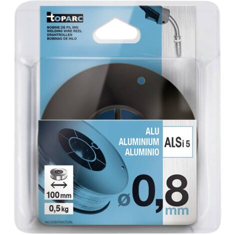 Rouleau de fil alu Ø 100 mm - Ø 0,8 mm 0.5 kg Toparc 086685 V597683