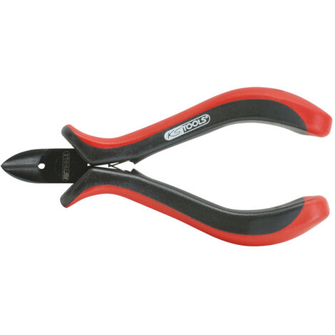 Kstools – Pince coupante diagonale 120 mm – Acier spécial – Poignée à 2 composants – Coupe précise pour fils – Double ressort à ouverture automatique