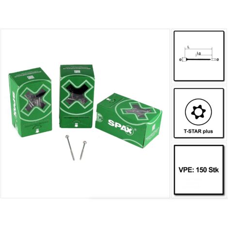 SPAX 0251010500775 Vis à bois 5 mm 77 mm T-STAR plus acier WIROX 150 pc(s) (1/5)