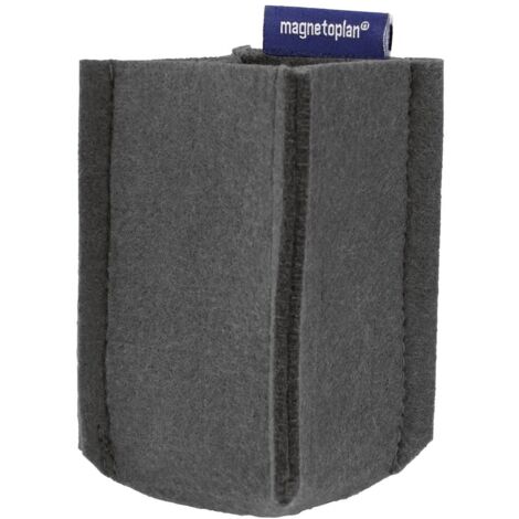 magnetoplan Porte-stylo magnétique magnetoTray SMALL (l x H x P) 60 x 100 x 60 mm gris 1227601 (1/4)